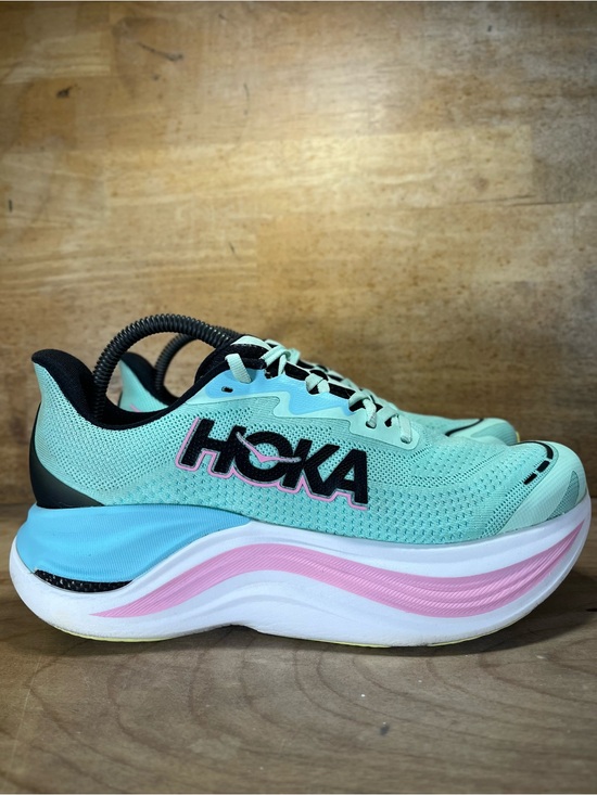 Hoka One One Shoes - Hoka One One Skyward X Womens Size 8 Running Shoes Sneakers Mint/Blue Spark